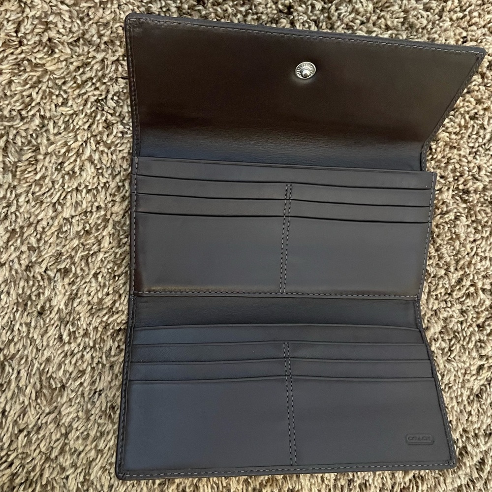 Coach Brown Patterned Wallet - Picture 2 of 3
